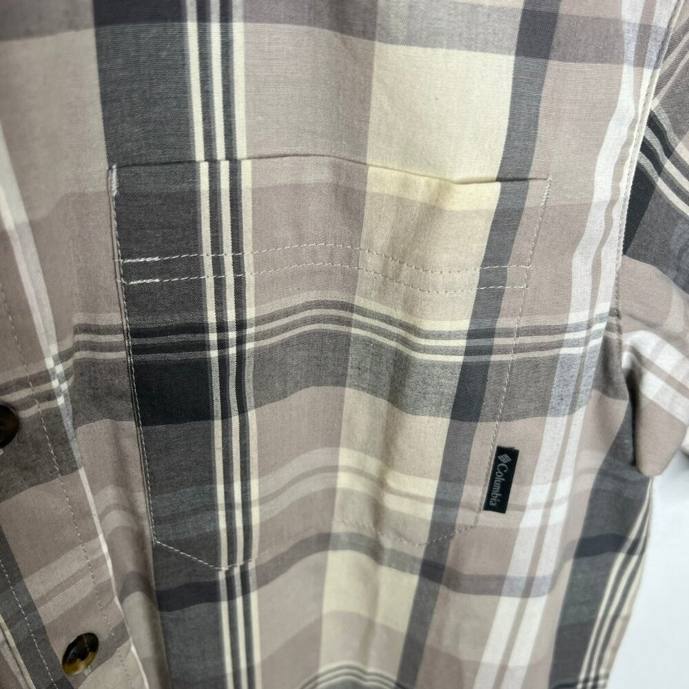 Columbia Men's Rapid Rivers Short Sleeve Shirt - Flint Grey Multi Size S - Picture 5 of 7